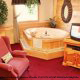 Private jacuzzi tub in cabin 101 (Heavenly Hideaway) at Eagles Ridge Resort at Pigeon Forge, Tennessee.