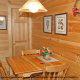 Dining Room View of Cabin 206 (Mountain Rendezvous) at Eagles Ridge Resort at Pigeon Forge, Tennessee.