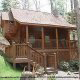 Outside View of Cabin 206 (Mountain Rendezvous) at Eagles Ridge Resort at Pigeon Forge, Tennessee.