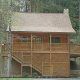 Front outside view of cabin 235 (Romantic Retreat , in Pigeon Forge, Tennessee.
