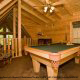 Pool Table View of Cabin 260 (Magical Moments) at Eagles Ridge Resort at Pigeon Forge, Tennessee.