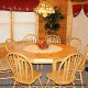 Dining room in cabin 312 (Bear Mountain Memories) at Eagles Ridge Resort at Pigeon Forge, Tennessee.