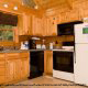 Kitchen View of Cabin 7 (My Old Friend) at Eagles Ridge Resort at Pigeon Forge, Tennessee.