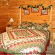 Country Pine Bedroom in cabin 861 (mountain view lodge) at Eagles Ridge Resort at Pigeon Forge, Tennessee.