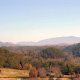 Outside mountain view from cabin 861 (The COutside mountain view from cabin 861 (Mountain View Lodge) at Eagles Ridge Resort at Pigeon Forge, Tennessee.