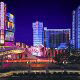 Night Vegas View At Ballys Hotel in Las Vegas, Nevada.