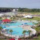 Outdoor Pool View of Barefoot Resort In Myrtle Beach, South Carolina.