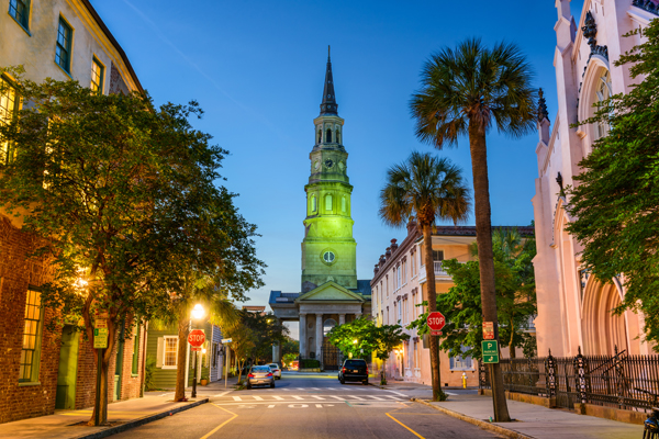 Charleston, South Carolina, USA in the French Quarter