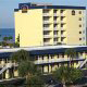 Bird Eye View of the Best Western Ocean Beach Hotel & Suites in Cocoa Beach, Florida. The hotel offers the best value for affordable Presidents Day Family Getaway.