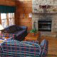 Living Room at the Country Pines Log Home Resort in Pigeon Forge Tennessee