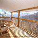 Large wrap around porch on a cabin rental at Eagles Ridge Resort