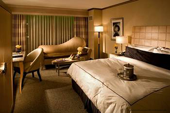 King Size Room View At MGM Grand Hotel and Casino In Las Vegas, Nevada.