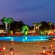 Wyndham Orlando Resort pool at night
